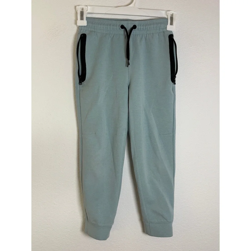 Old Navy Active Boys Dynamic Fleece Joggers Light Blue Green Size S 6-7 Pants